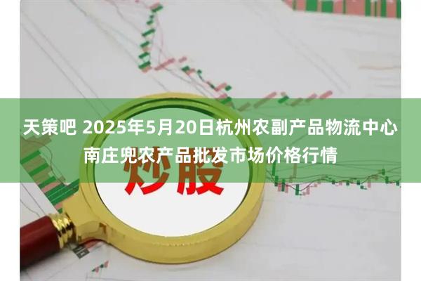 天策吧 2025年5月20日杭州农副产品物流中心南庄兜农产品批发市场价格行情